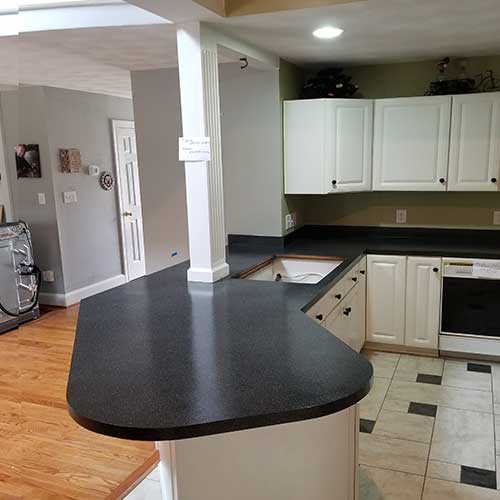 Stone-Look Countertops — after Renov8 refinishing